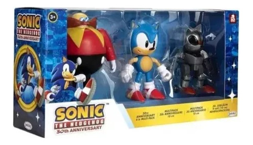 Figura Sonic Playset X 3  The Hedgehog  40472 Srj