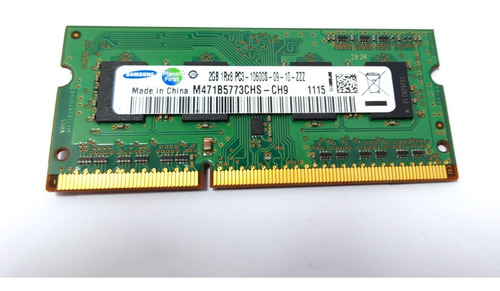 Memoria Ram 2gb Samsung Ddr3 1333mhz Sodimm Pc3 M471b5773chs