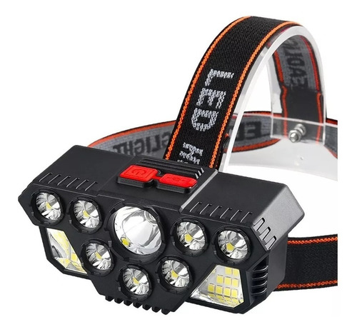 Linterna De Cabeza Minero Recargable 8leds 20smd Bici Sender