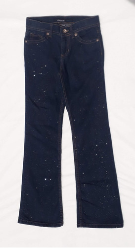 Pantalón De Jean Con Brillos De Niña