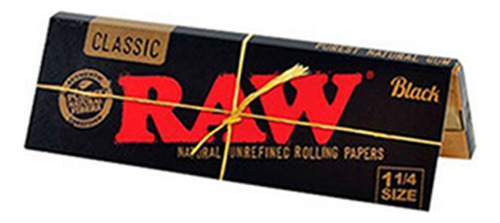 Papel Seda Raw Black Papers 1/4 - Ramos Grow