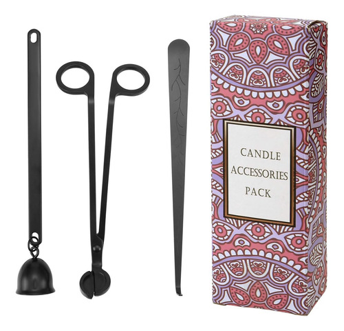 Yoption Juego De Accesorios Para Velas, 3 En 1, Cortador De