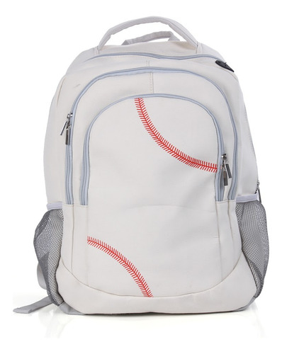 Mochila De Béisbol Blanco Paquete De Almacenamiento