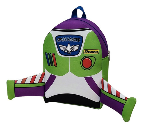 Mochila Infantil 3d Buzz Lightyear Personalizada 