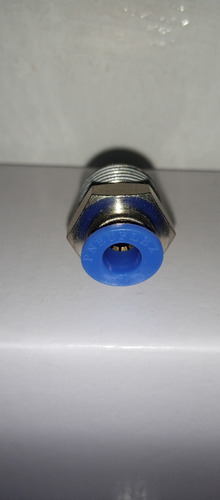 Racor Recto Neumático 6mm Rosca 3/8 Npt Pneuflex