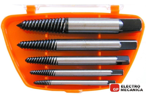 Imagen 2 de 9 de Extractor De Tornillos Y Bulones Rotos 5 Piezas Ruhlmamnn