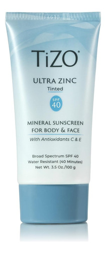 Tizo Ultra Zinc Sunscreen Protector Solar Tinte Spf40
