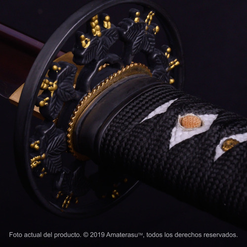 Imagen 6 de 10 de Katana Samurai Kensei Akai Templado Especial Filo Extremo