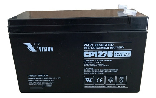 Bateria Gel Vision Cp1270 12v 7ah  Son Para Alarmas