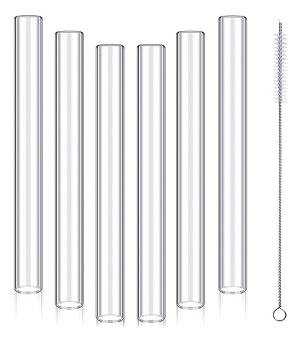 Tubo De Vidrio Borosilicato Transparente De 4 Pulgadas, 6 Un