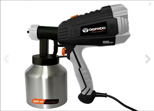 Equipo Pistola Pintar Daewoo 500w Tasa Metalica Pico Bronce