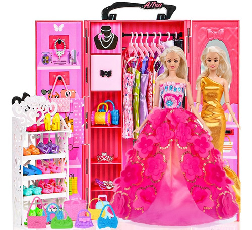 Ebuddy Fashion 11.5 Inch Girl Doll Dream Closet Armario Con