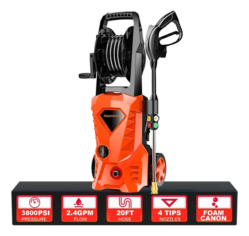 Lavadora Presión Eléctrica 3800psi 4.0gpm 1600w Carre...