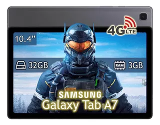 Tablet Samsung Galaxy Tab A7 Sm-t509 32gb 3gb Ram Sim 4g Lte Color Dark Gray