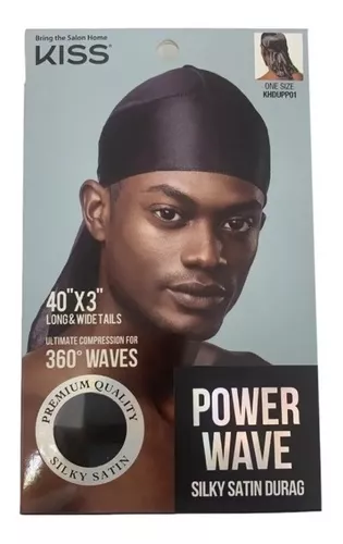 Durag Preta - Silky (Exclusiva Para Waves) - 360 Waves Brasil