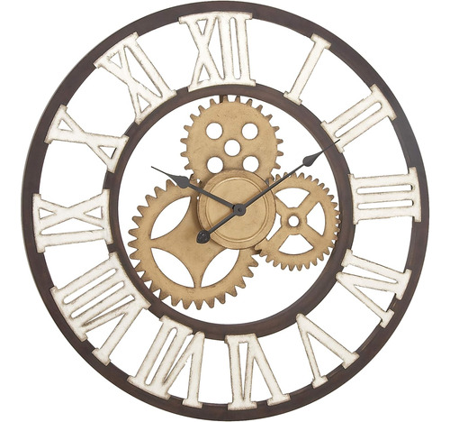 52561 Reloj De Pared De Metal Y Vidrio, 8  X 11 