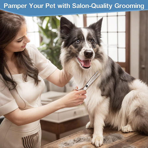 Juego De Tijeras De Peluquería Canina De Acero Inoxidable