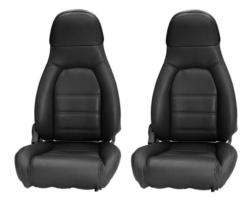 Kit Funda Asiento Delantero Estandar Cuero Sintetico Negro