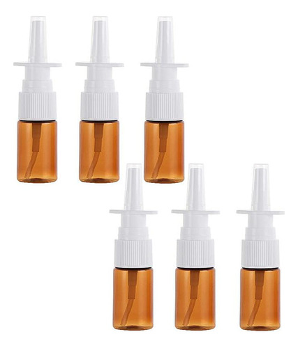 Quupy 6 Botellas De Aerosol Nasal De Vidrio Recargables Vací