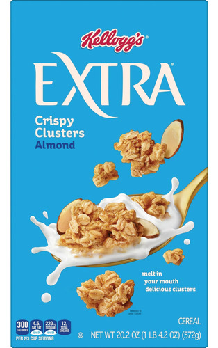 Kellogg's Extra Almond Granola Cereal 572 Gr 2 Pz