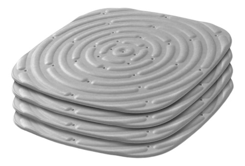 Almohadillas Para Caja De Nido De Pollo De 4 Piezas, Gris