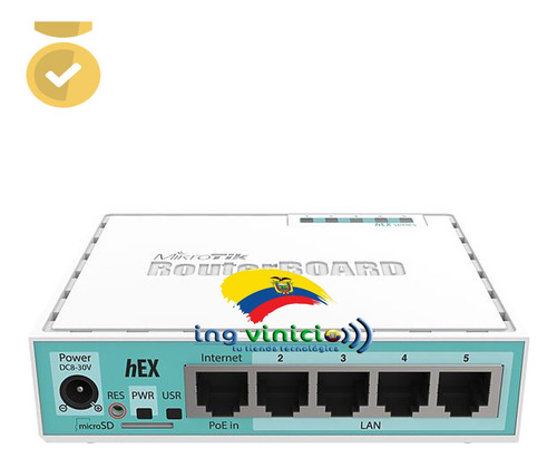 Router Board Mikrotik Hex Rb750gr3 5 Puertos Gigabit 800mhz