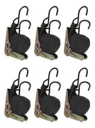 Comprar Kit 6 Unidades Cinta Com Catraca Nylon/ferro 3,6 Preto no Mercado Livre