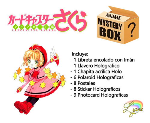 Mystery Box Sakura Card Captors Caja Misteriosa Holografico