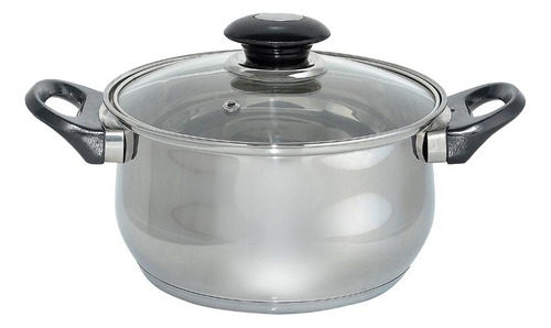 Cacerola Cuori Giulia Con Tapa Vidrio Acero Inox 3.5lts