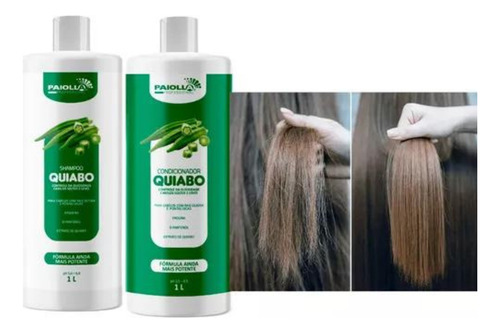 Paiolla Kit Quiabo Cabelos Hidratados E Pontas Secas 2x1lt