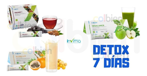 Detox 7 Dias Limpia Desintoxica Colon Saludable Fibra Linaza