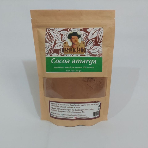 Cocoa Amarga Don Isidro 250g