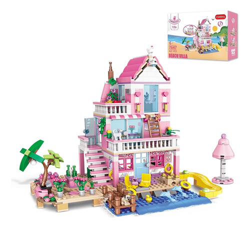 Csnrhg Pink Seaside Beach Villa Friends Building De Amigos 6