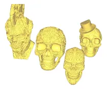 Comprar Calavera Mexicana Steampunk Set Archivo Stl Impresion3d 