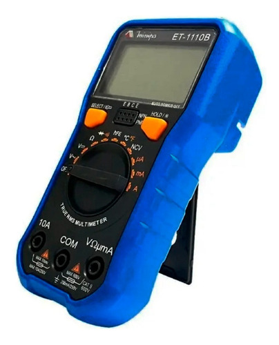Et1110b Multimetro Digital Cat Ii 600v True Rms Com Medidor