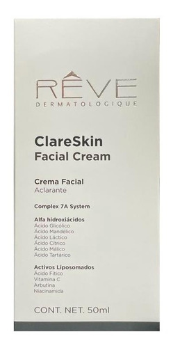 Clareskin Crema Facial Aclarante 50ml