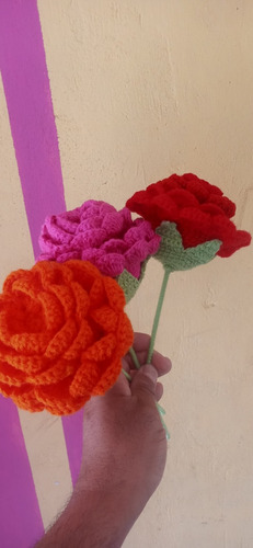 Flor Convertible A Muñeca (crochet) 