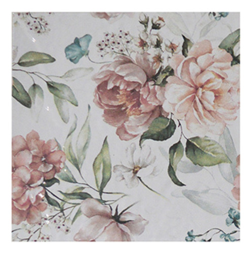 Ceramico Dolce Floral 15 X 15 Piu Rosa Rosal