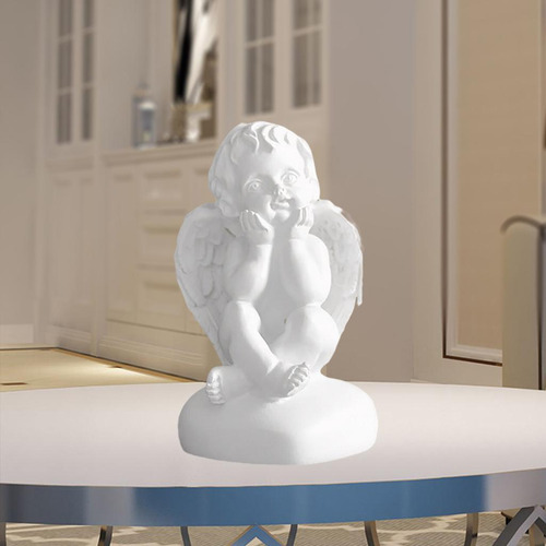 6 Resina Estatua De Ángel Colección De Sosteniendo La Cara