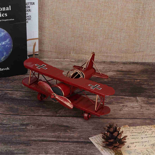 Modelo Biplano Modelo De Avión De Hierro De Alta Calidad