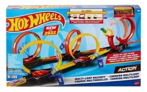 Conjunto Pista De Percurso Multiloop Com Carrinho Hot Wheels