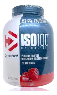 Iso 100 Proteína Hydrolyzed 5 Lbs Strawberry Dymatize.