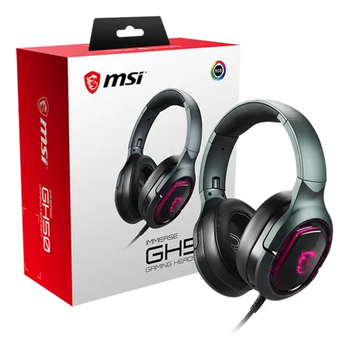 Auriculares Gamer Msi Immerse Gh50 7.1 Surround 40mm Rgb Usb