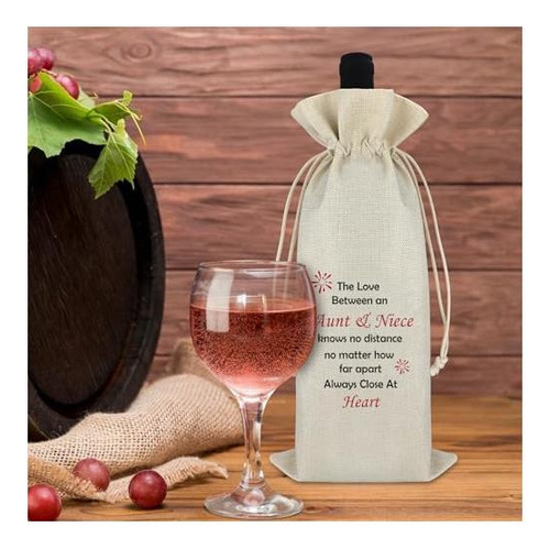 Gfhzdmf Regalos De Tía De Sobrina Bolsa De Vino De Vino De