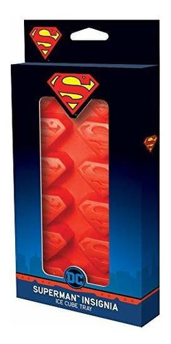Bandeja Cubitos Superman, 8.5x4.5x.9, Roja