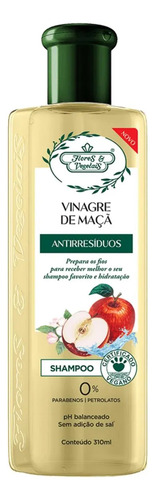 Shampoo Antirresíduo Flores E Vegetais Vinagre De Maçã 310ml
