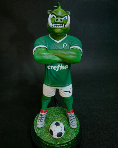Boneco Mascote Palmeiras Fc - Porco Gobbato- Colecionável 3d