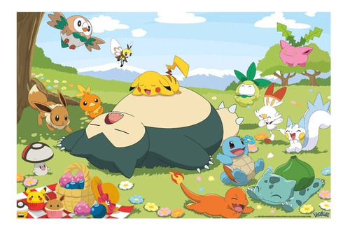 Poster Pokémon Original Varios Diseños + Tarjeta De Regalo