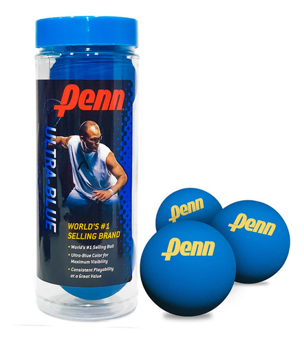 Tubo X3 Pelotas Penn De Raquetbol Racquetball Mvd Sport