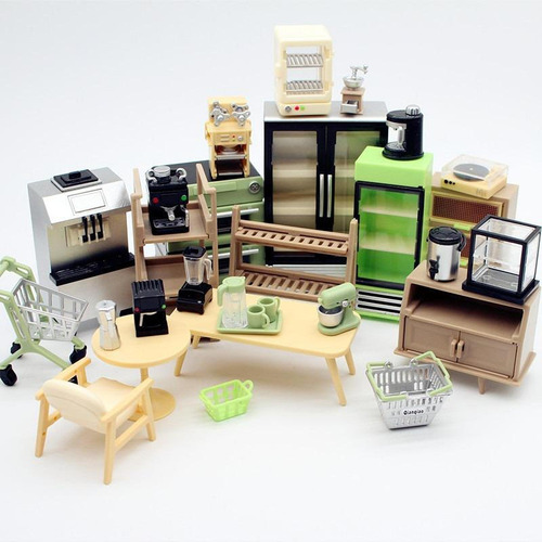 4 Refrigerador En Miniatura Para Casa De Muñecas, Puerta